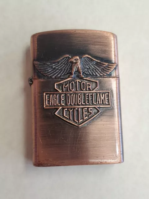 Vintage Harley Davidson copper brass cigarette lighter USA