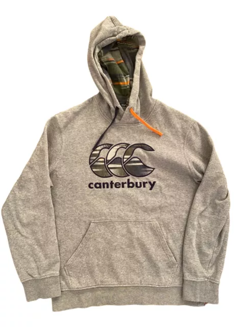 Canterbury CCC Uglies Grey Men's Hoodie Sweatshirt Size Medium Drawstring Vgc