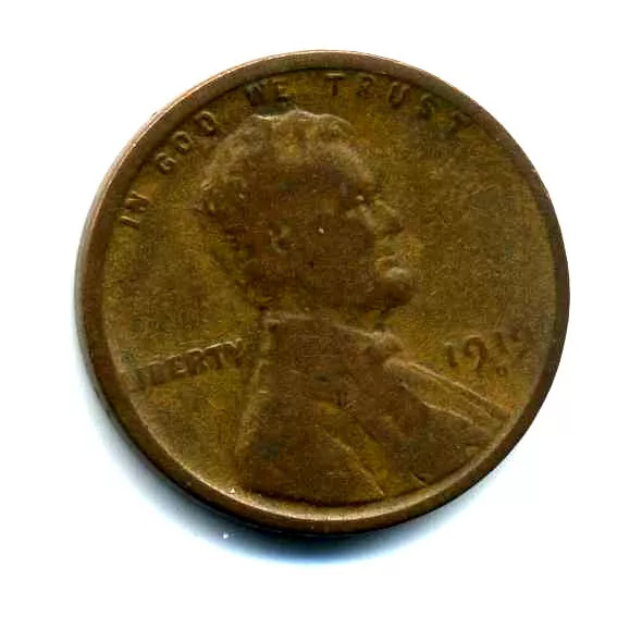 Lincoln Head Wheat Cent 1919 D Average Circulated NICE RARE 1 Penny Coin #8012