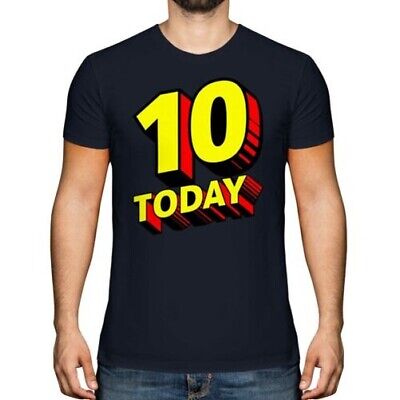 Today 10 Today Bd Superhéros Modèle Hommes T-Shirt Cadeau 10TH Anniversaire Fête Âge 