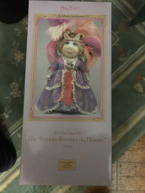 MISS PIGGY As Marie Antoinette 1st Issue Doll Enesco (1983) Limited Edition 2500