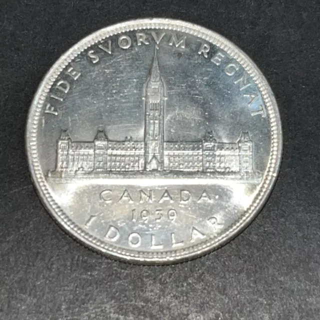 1939 Silver Canada Royal Visit Commemorative Dollar Choice Coin
