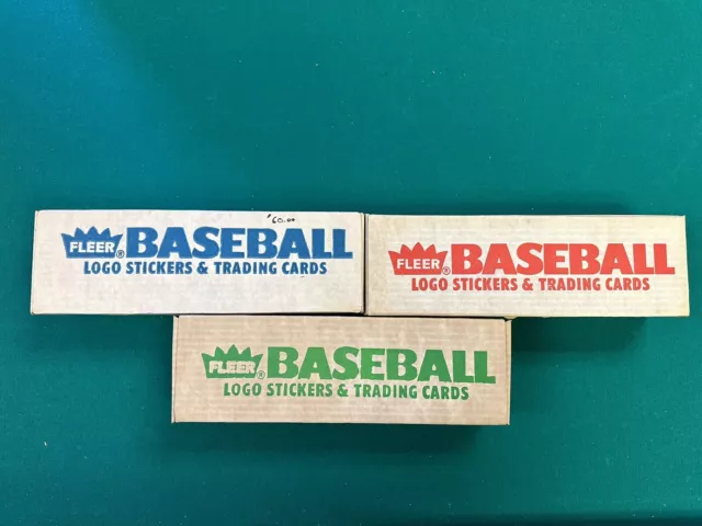 1986  1987  1988 Fleer Complete Baseball Card Factory Sets