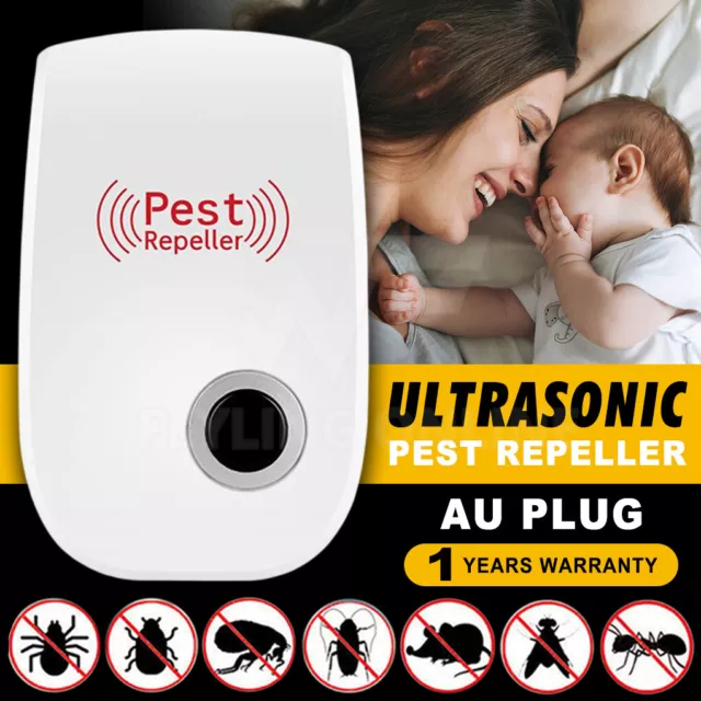 Ultrasonic Pest Repeller Reject Electronic Mouse Rat Mosquito Insect Control