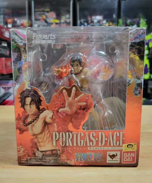 Figuarts ZERO One Piece PORTGAS D ACE BATTLE Ver. Figure BANDAI 2012 NEW SEALED