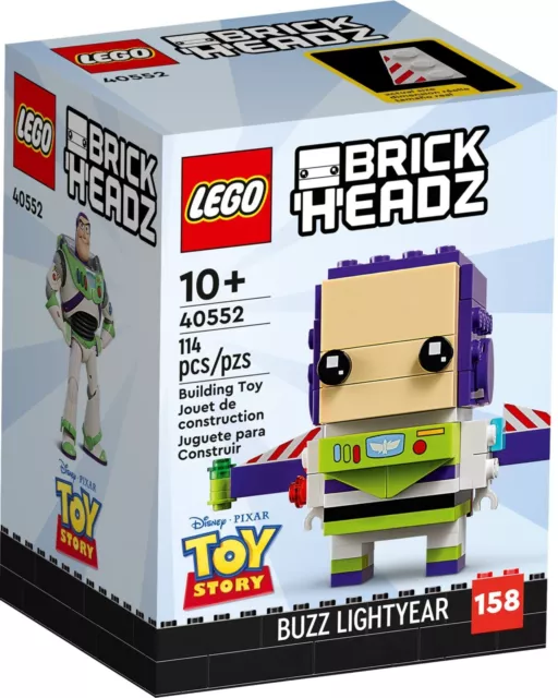 LEGO BRICKHEADZ 40552 Buzz Lightyear Disney Pixar Toy Story Retired Set BNISB