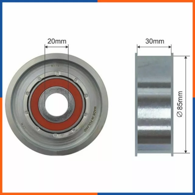 Galet tendeur de courroie d'accessoire pour CHRYSLER | 4796016, FI13800, 10763