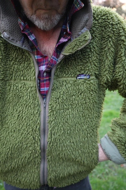 Patagonia Retrò Rhythm pile giacca felpa con cappuccio Made in USA taglia S