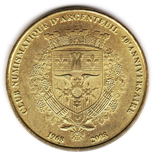 Monnaie de Paris Tourist Token - Club Numismatique d'Argenteuil (40e anniversaire - Le blason) - Francja – Numista