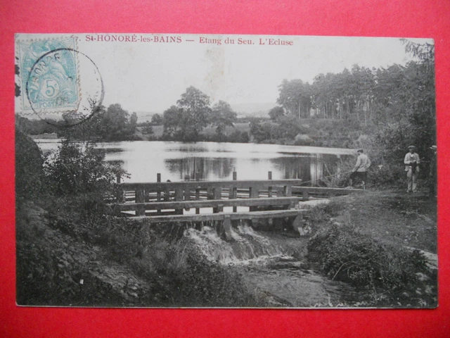 ST-HONORÉ-LES-BAINS  :  Etang du Seu - L- Ecluse.....VO.1906.