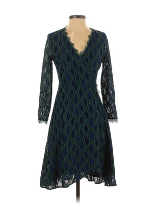 Vicky And Lucas Women Blue Casual Dress S