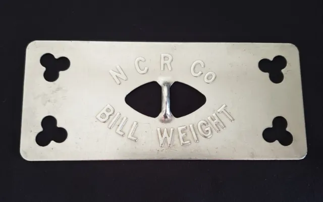 Vintage Original NCR Co. Bill Weight for National Cash Register