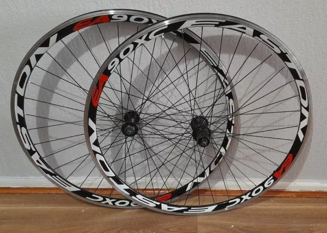 EASTON EA90 XC Clincher UST 700c MTB Wheelset Rim Brake Shimano FH-RM40 Hubs