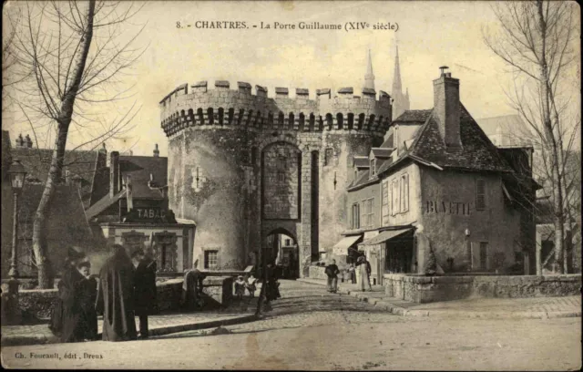 Postal Chartres Francia Centro-Valle del Loira 1906 La Porte Guillaume Stadttor Portal