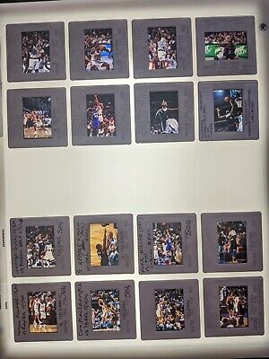 Ta20-402 Basketball Variety Lot Of (16) 35Mm Orig. Color Slide Via Al Tielemans