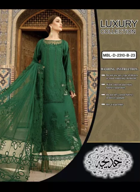 MARIA B INSPIRED ( Stitched ) 3 Piece Suit Womens Salwar Kameez Party Wedding