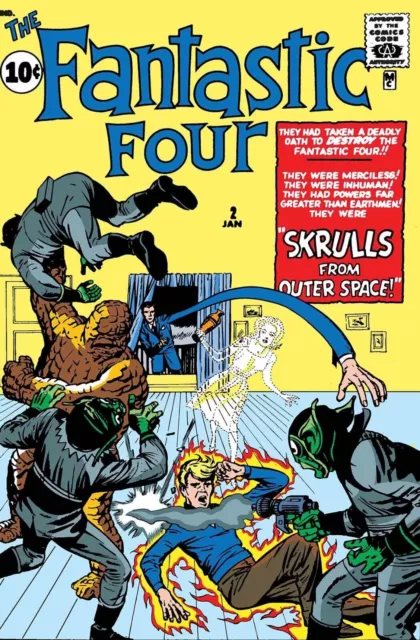 " FANTASTIC FOUR #2 COMIC BOOK COVER " POSTER - MANYS SIZES - No.2