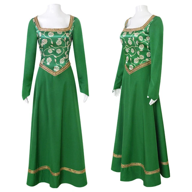 HALLOWEEN COSTUME SHREK Princess Fiona green Dress Princess Cosplay Dress 27.98 PicClick