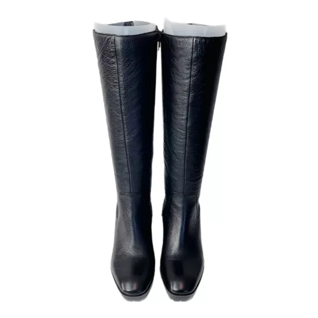 LUCKY BRAND WARUU Leather Zip Platform Boots 9.5 Black $115.00 - PicClick