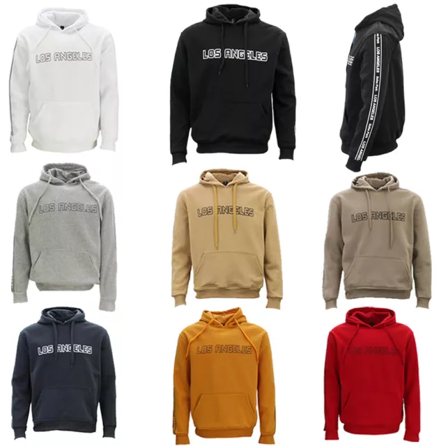 Adult Men's Unisex Hoodie Hooded Jumper Pullover Women's Sweater - LOS ANGELES