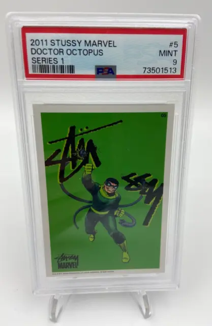 2011 STUSSY MARVEL Series 1 #5 DOCTOR OCTOPUS PSA 9 Card RARE POP only 3 higher