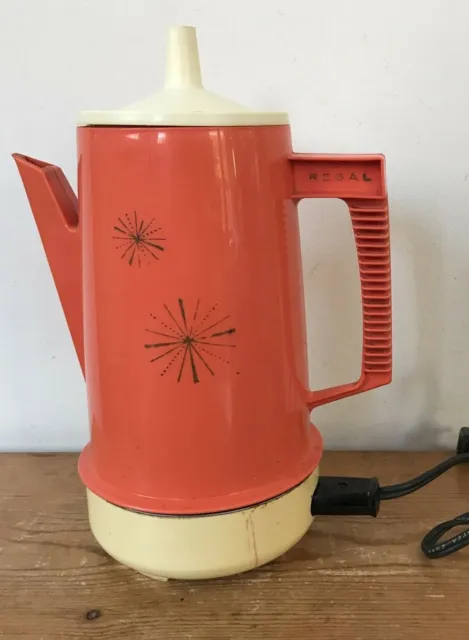 Vintage Regal Poly Perk 4-8 Cup Coffee Pot Electric Automatic