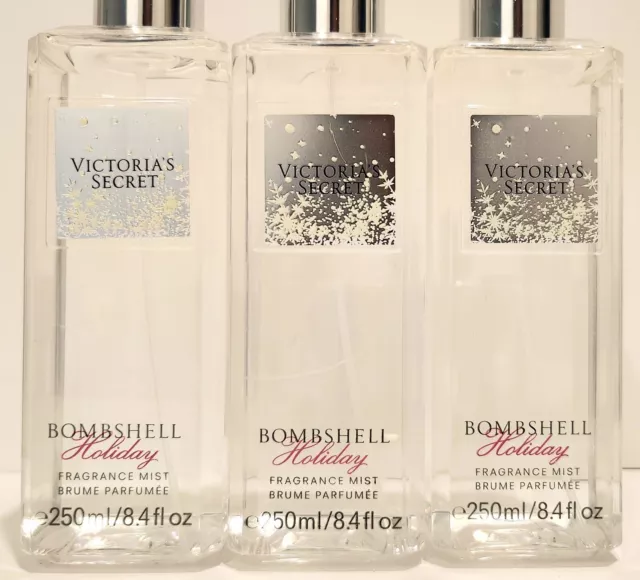 3PC VICTORIA'S SECRET BODY MIST BOMBSHELL HOLIDAY FRAGRANCE SPRAY NEW  $40.92 - PicClick