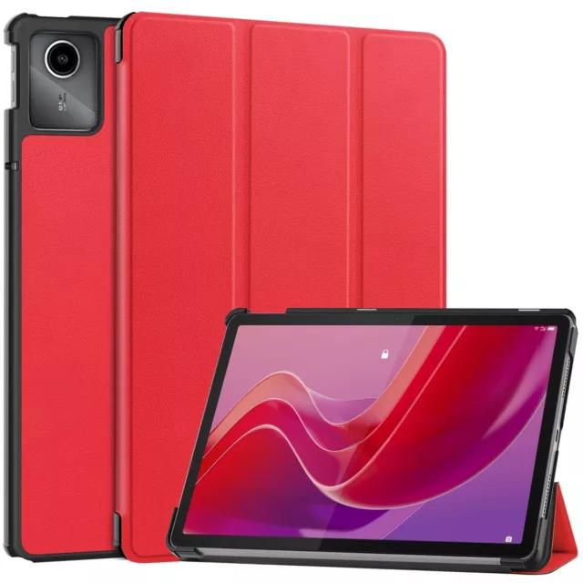 Hülle für Lenovo Tab M11 Bizon Case Cover Futeral Tasche Etui Rot