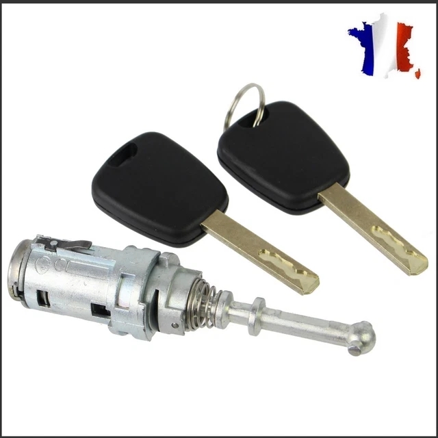Citroen C2 C3 Barillet Serrure Porte Avant Gauche + 2 Cles (9170.T9)