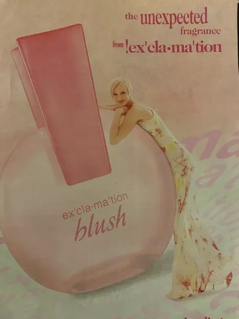 Exclamation Blush, Fragrance, Full Page Vintage Print Ad