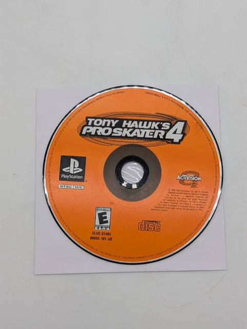 Jeu Tony Hawk's Pro Skater 4 - PlayStation 1 (PS1) - Version Française Complète - Très Bon état
