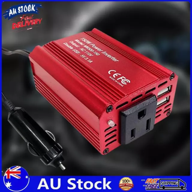 AU 150W Pure Sine Wave Inverter Small Portable 12V 110V/220V for Car Audio TV