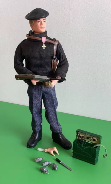 Vintage 1970s Action Man Fuzzy Head & Hard Hands S.O.T.C  “French Resistance”