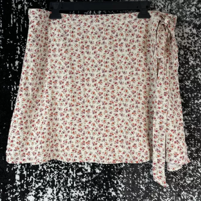 New American Eagle Skirt Women's Size Extra Large Mini Floral Belted Boho