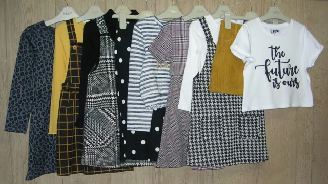 MATALAN TU H&M ecc. Pacchetto Top Ragazze Pantaloni Gonne Abiti Abito Età 4-5 110 cm