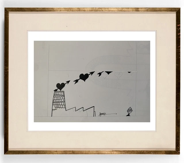 Dessin Original De Jean Baptiste Hubert – Le Zénith De Tintin, Encre Originale Style Ligne Claire, 2019