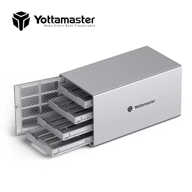 Yottamaster 4 Bay RAID Type-B External Hard Drive Enclosure For HDD SATA SSD AU