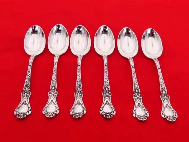 Set of 6 Antique Alvin Sterling Silver Rare Nuremburg Demitasse Spoons UO-12