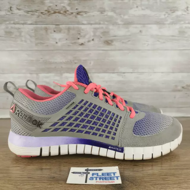 Reebok Women's Z Quick Electrify Running Training Shoes Gray Purple Pink Size 9