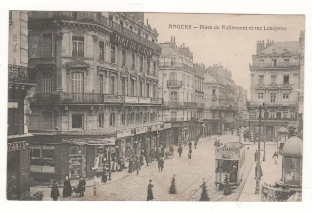Cpa 49 - Angers: Place Du Refuelment Et Rue Lenepveu - Written 29-07-1907