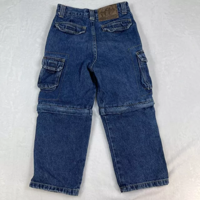 Carter's Jeans Boys Size 6 Cargo Convertible Denim Jean Shorts Vintage 2