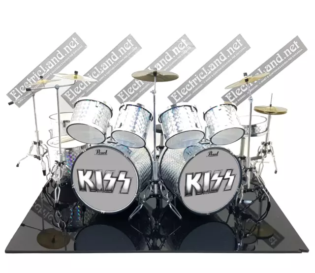 Mini Drum set KISS Eric singer tribute miniatura model scale 1:4 batteria gadget