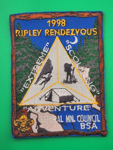 1998 Ripley Rendezvous Extreme Scouting Adventure Patch Central MN Council NEW