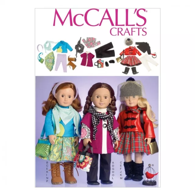McCalls Sewing Pattern 7006  Fits 18 inch Doll