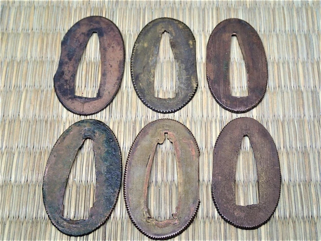 Seppa Japan Samurai Sword Katana Koshirae Six Pieces Tr073F
