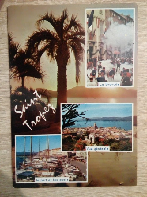Cpsm Cpm  Carte Postale Var  Saint Tropez Différentes Vues