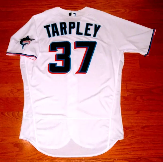 Miami Marlins Stephen Tarpley Game Issued Un Worn Nike Jersey (Mets Yankees) Miami Marlins Stephen Tarpley Game Issued Un Worn Nike Jersey (Mets Yankees)