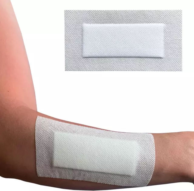 Pack of 10 Cutiderm Adhesive Sterile Wound Dressings - Suitable for cuts and Leg