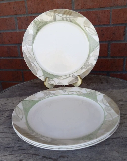 CORELLE BY CORNING Discontinued "Textured Leaves" Dinner Plate 10 1/4