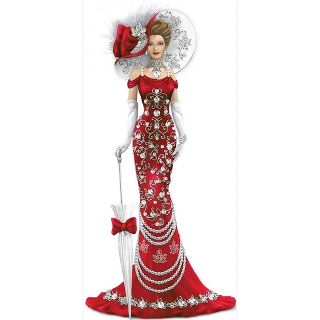 HÁGALO USTED MISMO 5D Diamante Pintura Vestido Mujer Diamond Painting Punto de Cruz Bordado
